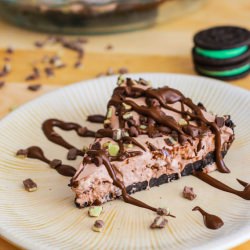 Frozen Mint Chocolate Pie - Recipe photo by sallysbakingaddiction