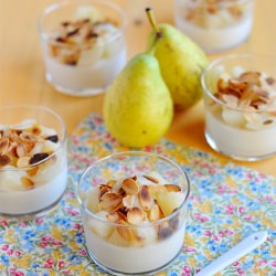 Pear and Almond Milk Panna Cotta - Recipe photo by argone