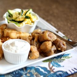 Beer Battered Mushrooms - Recipe photo by barefeetinthekitchen