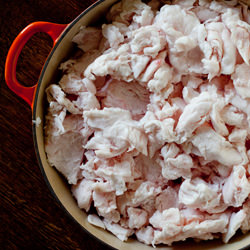 Rendering Leaf Lard - Recipe photo by TheMeaningofPie
