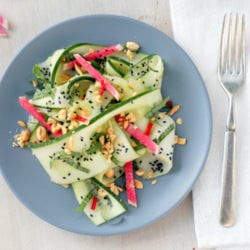 Sesame Peanut Cucumber Salad - Recipe photo by Bob Vivant