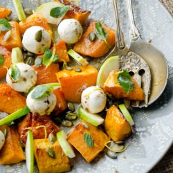 Roasted Butternut,Crisp Apple Salad - Recipe photo by Foodandthefab