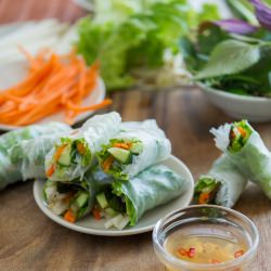How to Roll Spring Rolls - Recipe photo by White On Rice Couple