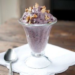 Blueberry Banana "Soft-Serve" - Recipe photo by simple craves and olive oil