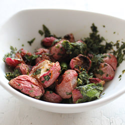 Roasted Radishes - Recipe photo by HomeSkillet