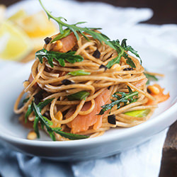Spaghetti With Smoked Salmon - Recipe photo by finedininglovers