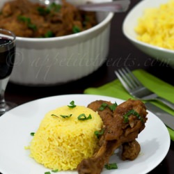 Chicken Curry with Yellow Rice - Recipe photo by sathya sankar