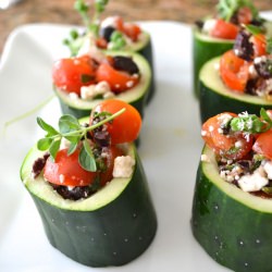 Greek-Style Cucumber Cups - Recipe photo by vanperrone