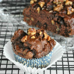 Pumpkin Zucchini Muffins - Recipe photo by peasandcrayons