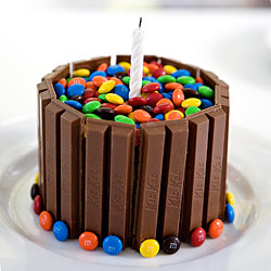 KitKat and M&M Cake - Recipe photo by House Of Joyful Noise