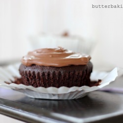 Chocolate Hazelnut Cupcakes - Recipe photo by butterbaking