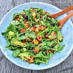 Walnut, Eggplant Pomegranate Salad - Recipe photo by deliciouslyella