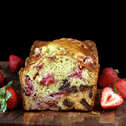 Chocolate Chunk Strawberry Loaf - Recipe photo by lisamichele