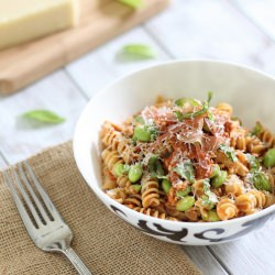 Trapanese Pesto Pasta - Recipe photo by Running to the Kitchen