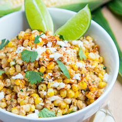 Esquites (Mexican Corn Salad) - Recipe photo by closetcooking