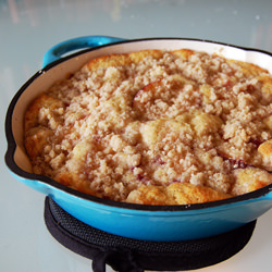 Nectarine Brown Butter Buckle - Recipe photo by theyeasticando
