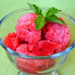 Orange-Strawberry Sorbet - Recipe photo by AmateurKitchen