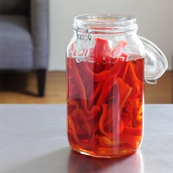 Red Bell Pepper Infused Rum - Recipe photo by Kitchen Konfidence