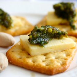 Pistachio Basil Pesto - Recipe photo by thesecondserving