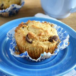 Bittersweet Chocolate Chip Muffins - Recipe photo by theviewfromgreatisland