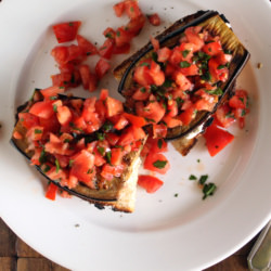 Open Faced Eggplant Sandwich - Recipe photo by aprilameila
