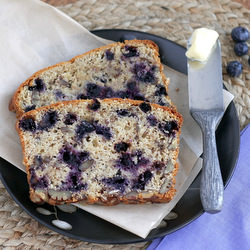 Blueberry Pecan Bread - Recipe photo by Bob Vivant