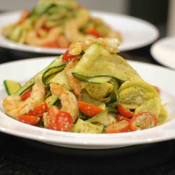 Shrimp & Squash Ribbon Salad - Recipe photo by REMCooks