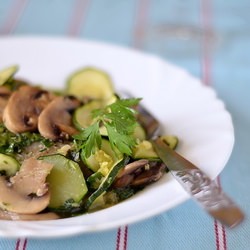 Monkfish w/ courgettes - Recipe photo by thiessa