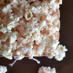 Pink Chocolate Covered Popcorn - Recipe photo by areal-lifehousewife