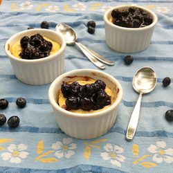 Baked Ricotta with Blueberries - Recipe photo by tsp basil