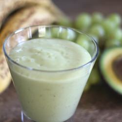 Apple Avocado Banana Grape Smoothie - Recipe photo by barefeetinthekitchen