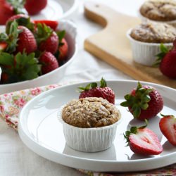 Peanut Butter Banana Honey Muffin - Recipe photo by AnEdibleMosaic