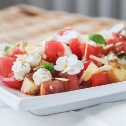 Watermelon, Feta and Za'atar Salad - Recipe photo by RenBehan