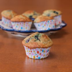 Quinoa Blueberry Lemon Muffins G/F - Recipe photo by Delectable Musings