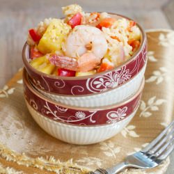 Sesame Shrimp Pineapple Fried Rice - Recipe photo by healthyaperture