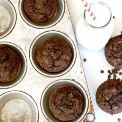 Chocolate Muffins - Recipe photo by The Pinterest Project