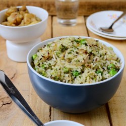 Broccoli & Greenpeas Rice - Recipe photo by Valarmathi