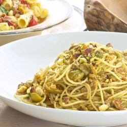 Pasta with olives - Recipe photo by oliveoilandlemons