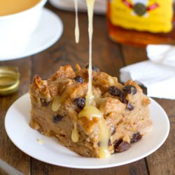 Bread Pudding & Butter Rum Sauce - Recipe photo by pinchofyum
