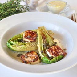 Grilled romaine and queso fresco - Recipe photo by oliveoilandlemons