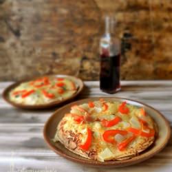 Taco Quesadilla Pizza - Recipe photo by en tu cocina y en la mia