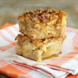 Caramel Apple-Pecan Bars - Recipe photo by healthyaperture