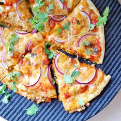 Taco Quesadilla Pizza - Recipe photo by sugg-r