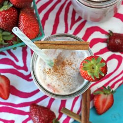 Strawberry Horchata - Recipe photo by damndelicious