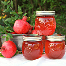 Homemade Pomegranate Jelly - Recipe photo by Sweet Southern Blue