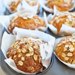 Apple and Oat Muffins - Recipe photo by ScandiFoodie