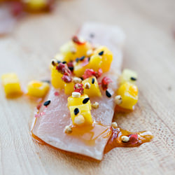 Cured Hamachi - Recipe photo by Jen Laceda