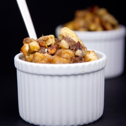 Vegan Banana Brown Betty - Recipe photo by HarvardCommonPress