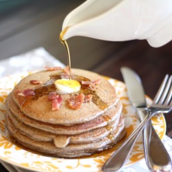 Almond Buckwheat Pancakes - Recipe photo by barefeetinthekitchen