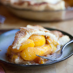 Peach Pie - Recipe photo by FoodieCrush